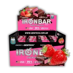 GENTECH- iron bar frutilla x 20 un