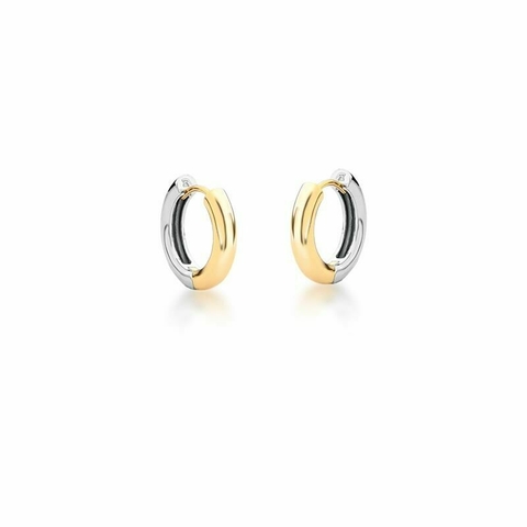 Argola Lisa Dois Tons