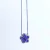Colar Prata 925 flor cristal ultra violet cravejado na internet