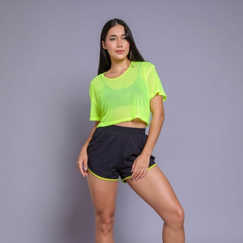 Cropped Maresia - Amarelo Neon