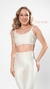 Conjunto Living21 - Top Ana + Short Cris CREME - Terena Beach Multimarcas