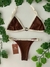 Biquini Basic com ajuste - Marrom