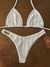 Biquini Basic - Asa Delta - Listrado Branco - comprar online