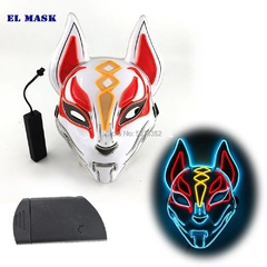 Expro máscara de zorro japonés para fiesta de Halloween, máscara de Cosplay c en internet