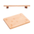 Bandeja Retangular com Pé Nature 20cm x 15cm Bambu - Lyor