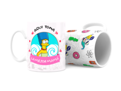 DISEÑOS LOS SIMPSON "AQUÍ TOMA" PARA SUBLIMAR TAZAS - Kaizen - Diseños Para Sublimar