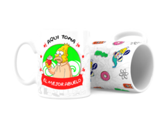 DISEÑOS LOS SIMPSON "AQUÍ TOMA" PARA SUBLIMAR TAZAS en internet