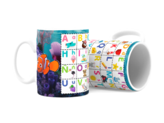 TAZAS ABECEDARIO ESCUELA DISEÑOS PARA SUBLIMAR - comprar online