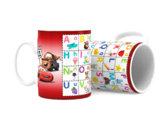 TAZAS ABECEDARIO ESCUELA DISEÑOS PARA SUBLIMAR - tienda online