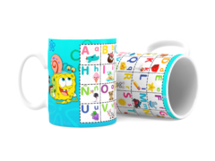 TAZAS ABECEDARIO ESCUELA DISEÑOS PARA SUBLIMAR