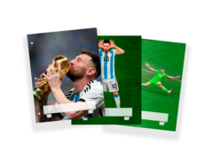 DISEÑOS DE LA SELECCIÓN ARGENTINA PARA CARÁTULAS