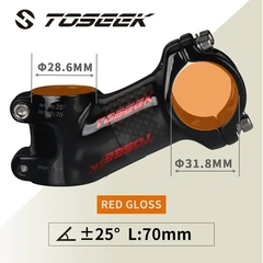 Mesa de bike Toseek 31.8 milímetros Haste de Fibra De Carbono Mtb - BR BIKES