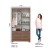 Placard 2 Puertas Corredizas 4 Cajones | 109x200 cm - tienda online