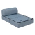 Sillon cama plegable Gris | 80x190 - comprar online