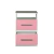 Mesa De Luz | 2 Cajones | 47x71,5 cm | Rosa - comprar online