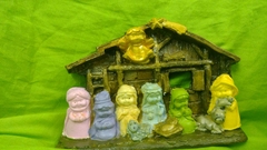 Pesebre de Yeso Pintado a mano - comprar online