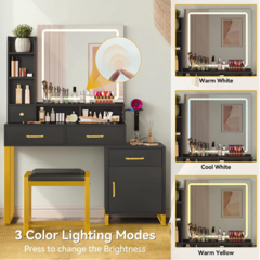 Bella Black Vanity - Ecodecora