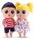 Bonecos Baby Buddies Gêmeos Super Estilosos Vinil Bambola na internet