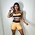 Conjunto short atletic mostarda
