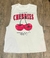 Regata Cavada Costa Fechada Estampada Cherries - Cereja