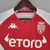 Camisa AS Mônaco Home 22/23 - Torcedor Kappa Masculino - Vermelho e Branco - comprar online