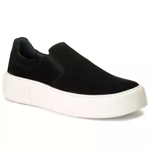 Sapatos Slip On Everest Nobuck Preto 2812 - comprar online