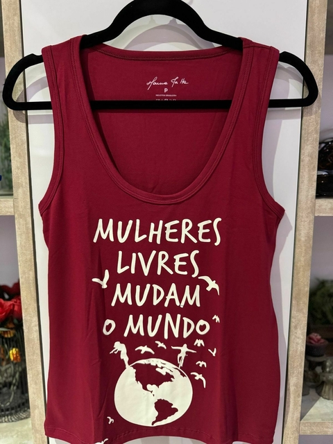REGATA - MULHERES LIVRES MUDAM O MUNDO - CEREJA