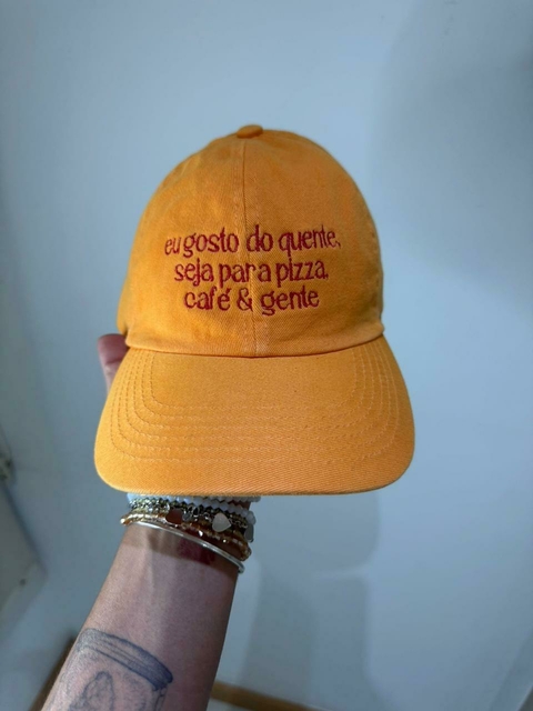 BONÉ - EU GOSTO DO QUENTE - LARANJA