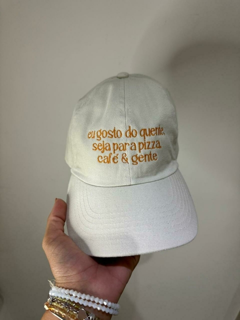 BONÉ - EU GOSTO DO QUENTE - OFF WHITE