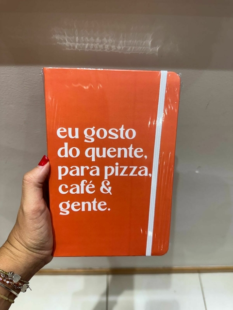 MOLESKINE - EU GOSTO DO QUENTE - LARANJA - comprar online