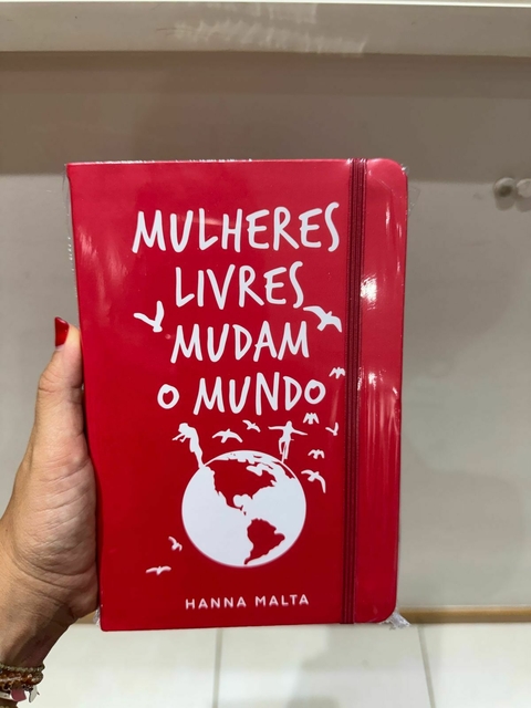 MOLESKINE - MULHERES LIVRES MUDAM O MUNDO - VERMELHO