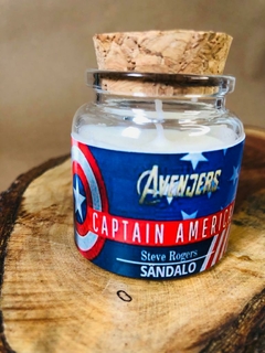 VELA LITERÁRIA CAPITÃO AMÉRICA - THE AVENJERS - 100% VEGETAL - comprar online