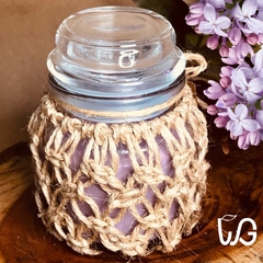 VELA MACRAMÊ LAVANDA