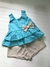 Conjunto batinha + shorts Aylla Azul Tifanny - comprar online