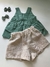 Conjunto batinha + shorts Aylla Verde na internet