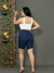 Bermuda Jeans - Escuro na internet