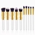 Kit Pincel Maquiagem – 10 Peças BRANCO