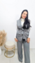 CONJUNTO ALFAIATARIA BIANCA COM PANTALONA