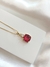 Colar pingente luxo colorido ouro dourado