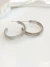 Argola Caracol Ouro Branco - comprar online