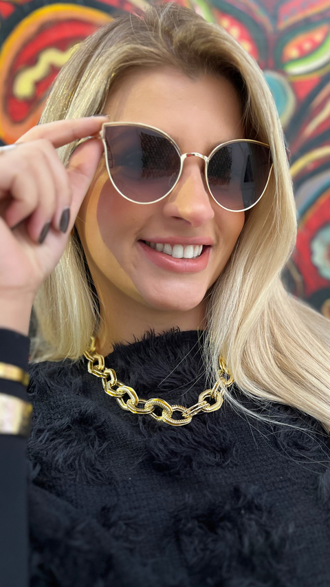 Choker Luxo elos Folhada - comprar online