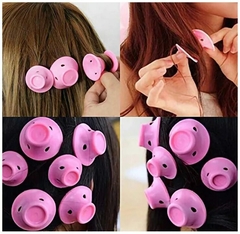 Rolos De Cabelo De Silicone para DIY, Curlers De Borracha Macia, Sem Calor, Sem - comprar online