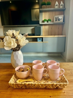 Taza de cerámica canela
