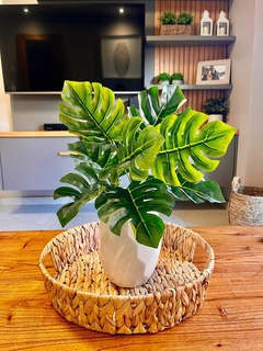 Ramo artificial Costilla de Adán 40 cm (9 hojas)