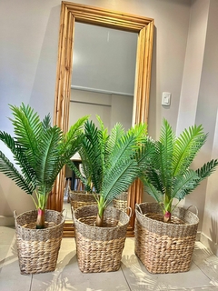 Canasto redondo fibras naturales Combinado (no incluye planta)