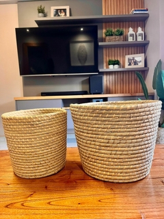 Portamacetas fibras naturales (27x 32,5 cm)