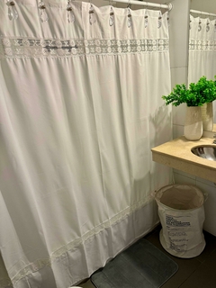 Cortina de baño de tela