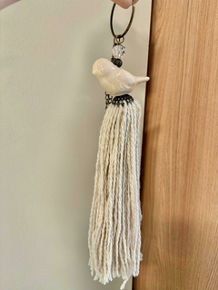 Borla de cerámica pajarito