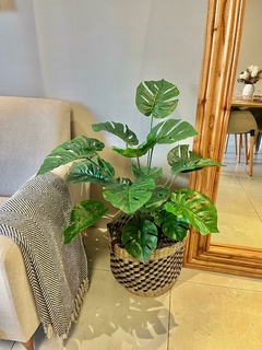 Planta artificial costilla de Adán 80 cm (no incluye portamacetas) - comprar online