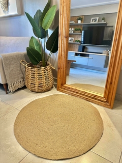 Afombra de yute circular 90 cm - comprar online